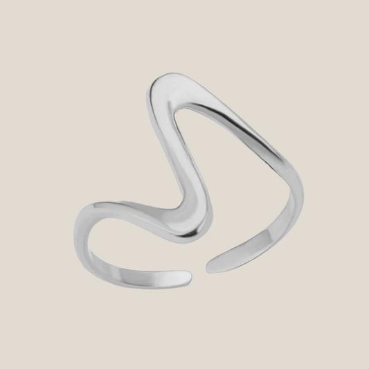 Ais Silver Wave Ring