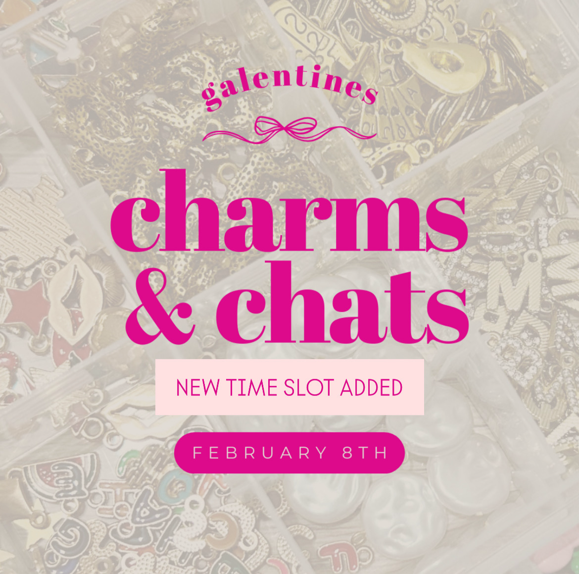 EVENT | Charms & Chats Jewellery Workshop (FEB 8th: 4.30PM-6PM)